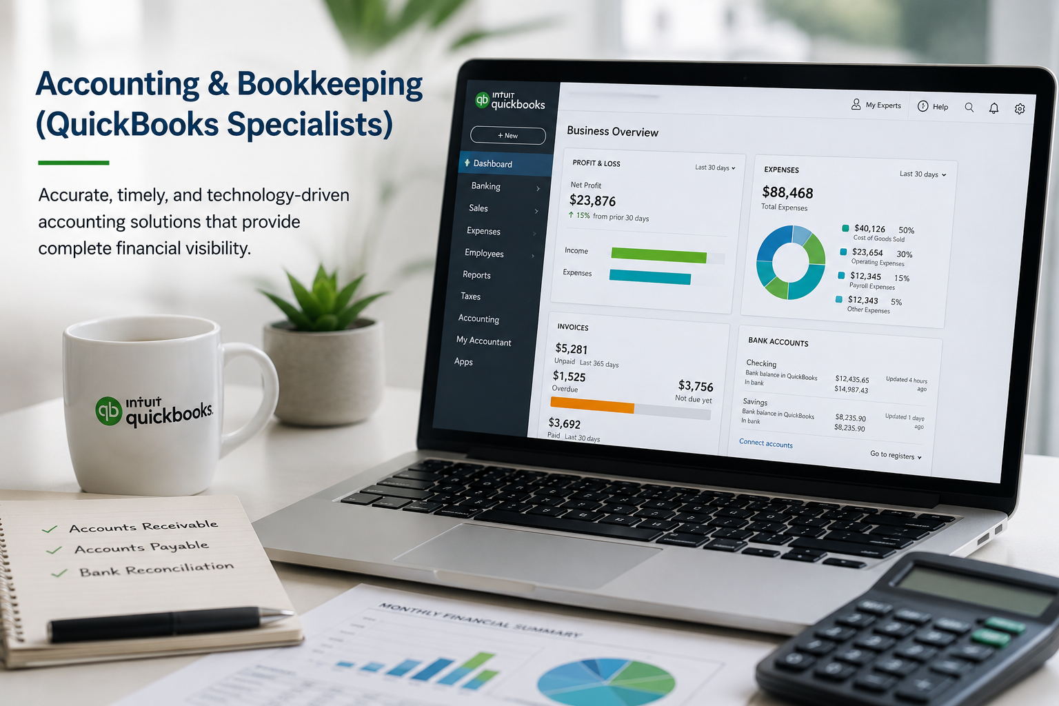 Accounting & Bookkeeping (QuickBooks Specialists)